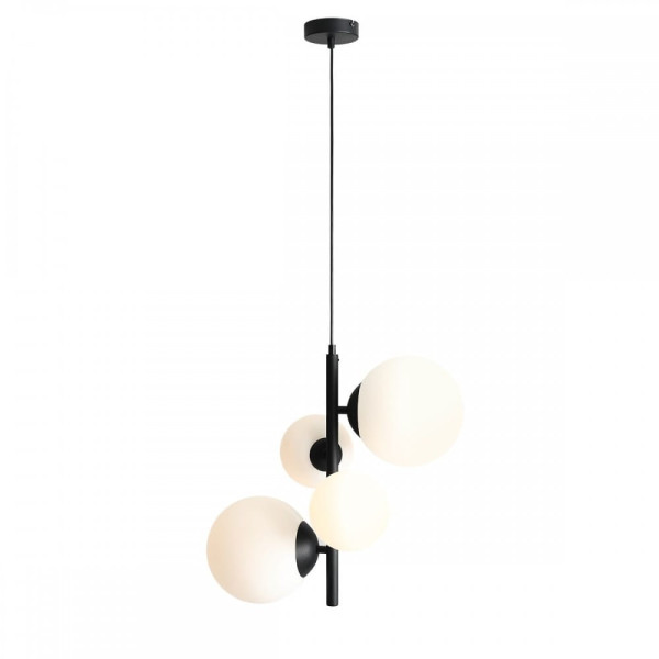 Lampa wisząca czarno-biała Bloom 4xE14x15W wym: 120x46x46 cm Aldex 852224