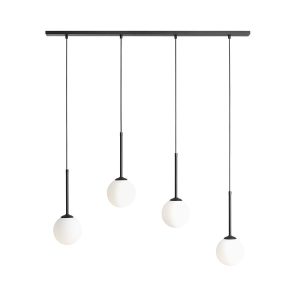 Lampa wisząca czarno-biała Bosso 4xE14x10W wym: 120x100x14 cm Aldex 852659 Lampa wisząca czarno-biała Bosso 4xE14x10W wym: 120x100x14 cm Aldex 852659