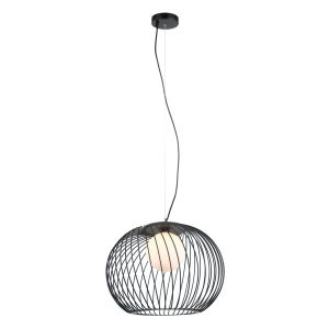 Lampa wisząca czarno-biała Clarisa 1xE27x40W wym: 107x43x43 cm Italux 860997 Lampa wisząca czarno-biała Clarisa 1xE27x40W wym: 107x43x43 cm Italux 860997