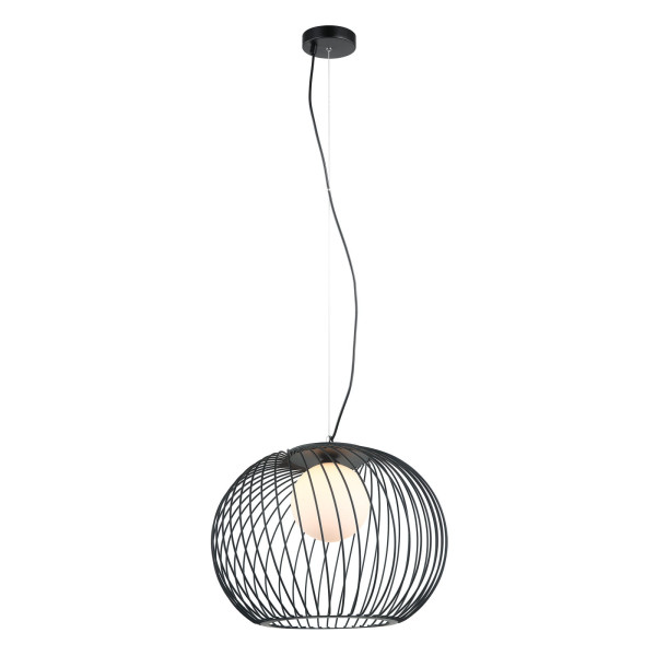 Lampa wisząca czarno-biała Clarisa 1xE27x40W wym: 107x43x43 cm Italux 860997