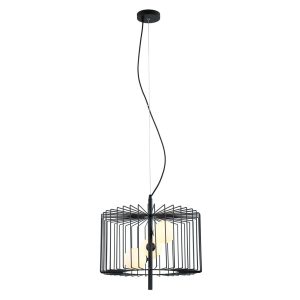Lampa wisząca czarno-biała Daren 3xG9x25W wym: 113x45x45 cm Italux 859982 Lampa wisząca czarno-biała Daren 3xG9x25W wym: 113x45x45 cm Italux 859982