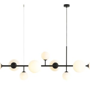 Lampa wisząca czarno-biała Dione 9xE14x15W wym: 200x170x62 cm Aldex 851996 Lampa wisząca czarno-biała Dione 9xE14x15W wym: 200x170x62 cm Aldex 851996