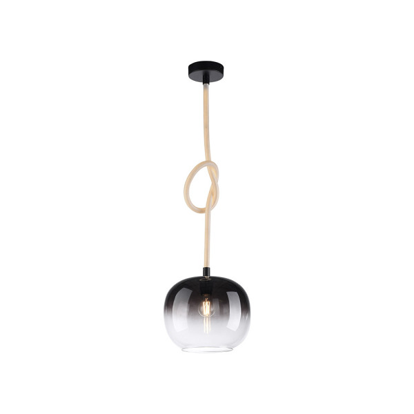Lampa wisząca czarno-biała-dymiona LUMA 2xE27x53W Paul Neuhaus 850916