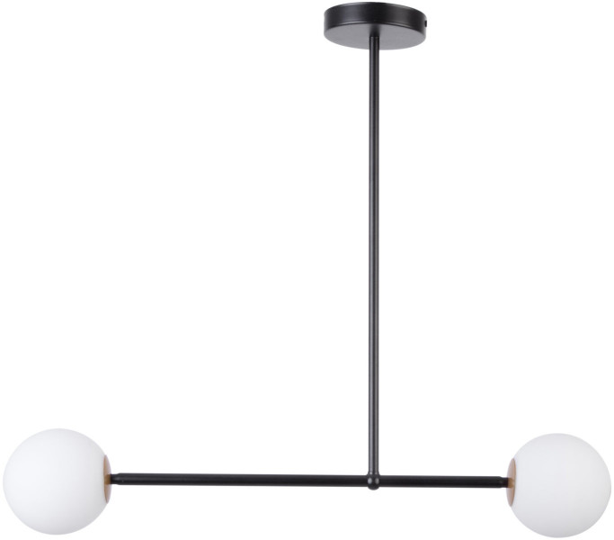 Lampa wisząca czarno-biała Gama 2xG9x12W wym: 60x80x12 cm Sigma Lighting 837826
