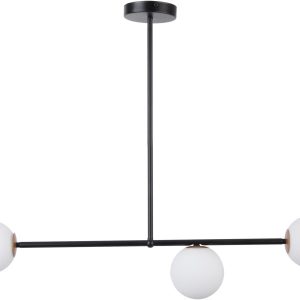 Lampa wisząca czarno-biała Gama 3xG9x12W wym: 60x86x12 cm Sigma Lighting 837988 Lampa wisząca czarno-biała Gama 3xG9x12W wym: 60x86x12 cm Sigma Lighting 837988
