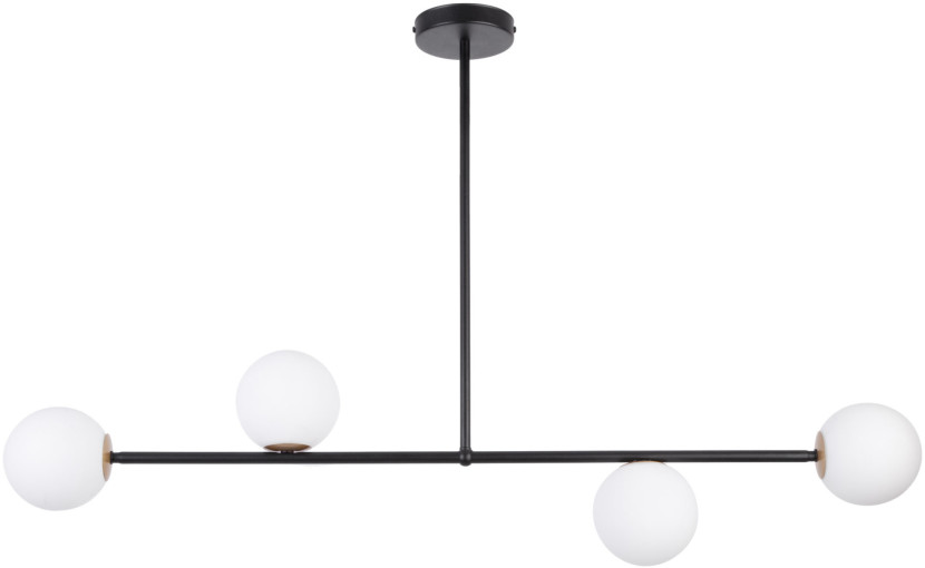Lampa wisząca czarno-biała Gama 4xG9x12W wym: 68x104x12 cm Sigma Lighting 837912