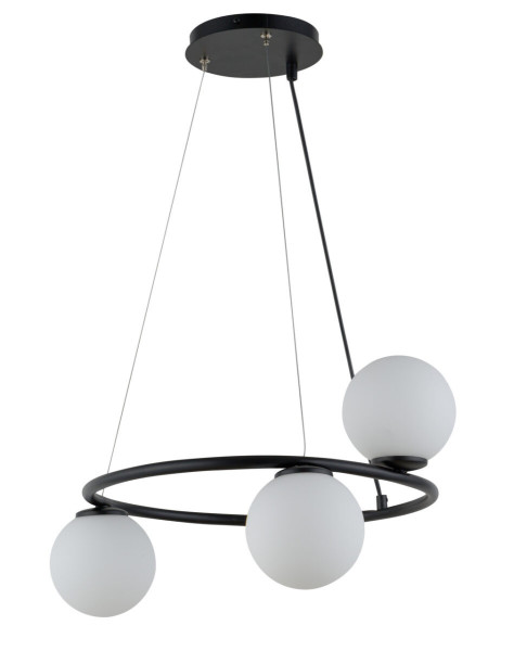Lampa wisząca czarno-biała Gama Koło 3xG9x12W Sigma Lighting 854335