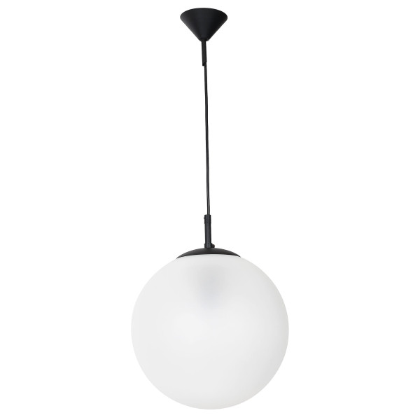Lampa wisząca czarno-biała Globus 1xE27x60W wym: 90x30x30 cm Aldex 856534