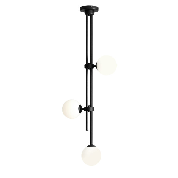 Lampa wisząca czarno-biała HARMONY 3xE14x40W wym: 113x39x14 cm Aldex 860117