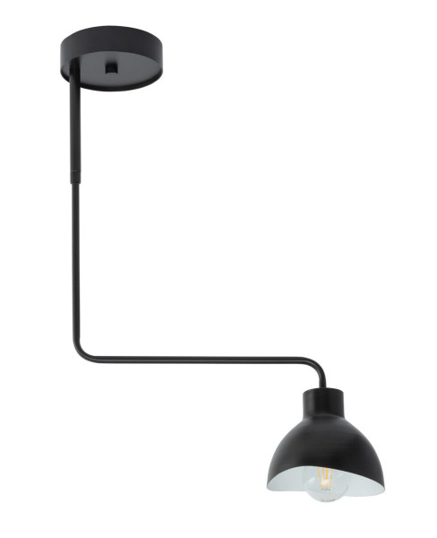 Lampa wisząca czarno-biała Holi 1xE27x15W wym: 60x43x14,5 cm Sigma Lighting 837870