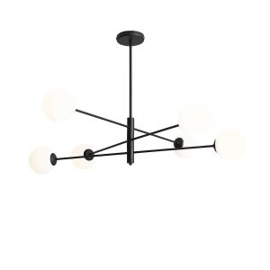 Lampa wisząca czarno-biała HOMME 6xE14x40W wym:85x108x108 Aldex 1027263 Lampa wisząca czarno-biała HOMME 6xE14x40W wym:85x108x108 Aldex 1027263