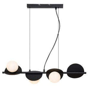 Lampa wisząca czarno-biała JULES 4xG9x5W wym: 120x72x10,5 cm Rabalux 836170 Lampa wisząca czarno-biała JULES 4xG9x5W wym: 120x72x10,5 cm Rabalux 836170