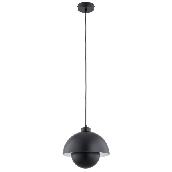 Lampa wisząca czarno-biała KUGER 1xE27x15W wym: 85x27x27 cm Alfa 841992