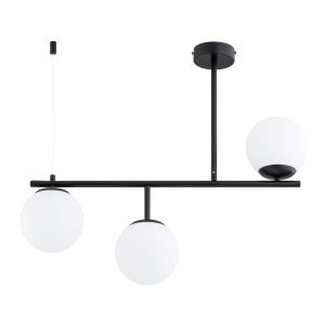 Lampa wisząca czarno-biała LUNA 3xE14x10W wym: 62x15x72 cm Alfa 841675 Lampa wisząca czarno-biała LUNA 3xE14x10W wym: 62x15x72 cm Alfa 841675