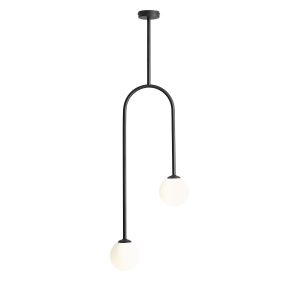 Lampa wisząca czarno-biała NAVE 2xE14x40W wym: 120x37x14 cm Aldex 856302 Lampa wisząca czarno-biała NAVE 2xE14x40W wym: 120x37x14 cm Aldex 856302