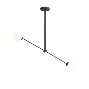 Lampa wisząca czarno-biała OHIO 2xE14x40W wym: 120x108x23 cm Aldex 852663 Lampa wisząca czarno-biała OHIO 2xE14x40W wym: 120x108x23 cm Aldex 852663