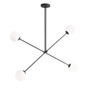 Lampa wisząca czarno-biała OHIO 4xE14x40W wym: 120x108x23 cm Aldex 852540 Lampa wisząca czarno-biała OHIO 4xE14x40W wym: 120x108x23 cm Aldex 852540