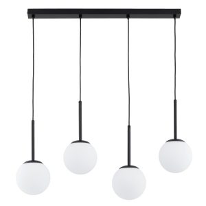 Lampa wisząca czarno-biała PERIO 4xE14x10W wym: 95x90x15 cm Alfa 837406 Lampa wisząca czarno-biała PERIO 4xE14x10W wym: 95x90x15 cm Alfa 837406