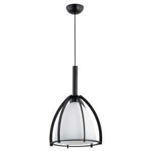 Lampa wisząca czarno-biała POMA 1xE27x15W wym: 95x30x30 cm Alfa 837383 Lampa wisząca czarno-biała POMA 1xE27x15W wym: 95x30x30 cm Alfa 837383