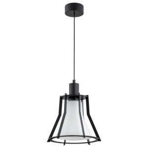 Lampa wisząca czarno-biała POMAX 1xE27x15W wym: 95x30x30 cm Alfa 836467 Lampa wisząca czarno-biała POMAX 1xE27x15W wym: 95x30x30 cm Alfa 836467