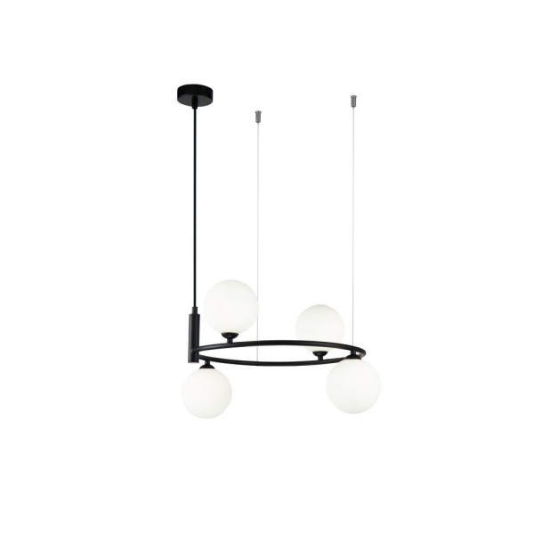 Lampa wisząca czarno-biała RING 4xG9x25W wym: 184x43,5x39 cm Maytoni 854225