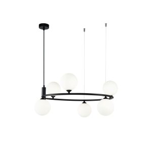 Lampa wisząca czarno-biała RING 6xG9x25W wym: 184x58x58 cm Maytoni 854291 Lampa wisząca czarno-biała RING 6xG9x25W wym: 184x58x58 cm Maytoni 854291