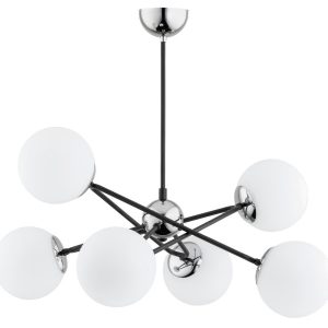 Lampa wisząca czarno-biała SAGITO 6xE14x40W wym: 55x60x62 cm Alfa 851992 Lampa wisząca czarno-biała SAGITO 6xE14x40W wym: 55x60x62 cm Alfa 851992