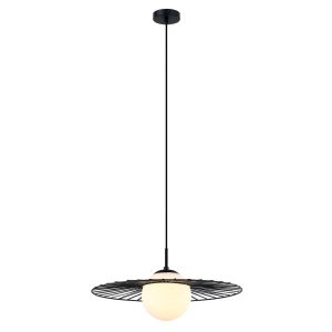 Lampa wisząca czarno-biała Sally 1xE27x40W wym: 90x45x45 cm Italux 854186 Lampa wisząca czarno-biała Sally 1xE27x40W wym: 90x45x45 cm Italux 854186