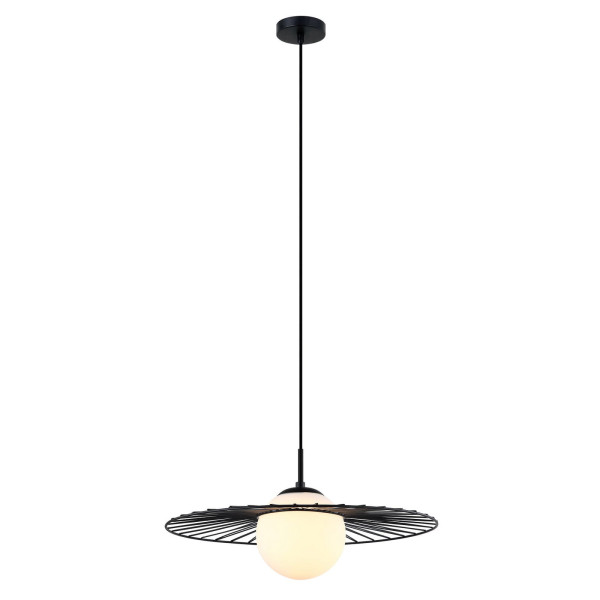 Lampa wisząca czarno-biała Sally 1xE27x40W wym: 90x45x45 cm Italux 854186