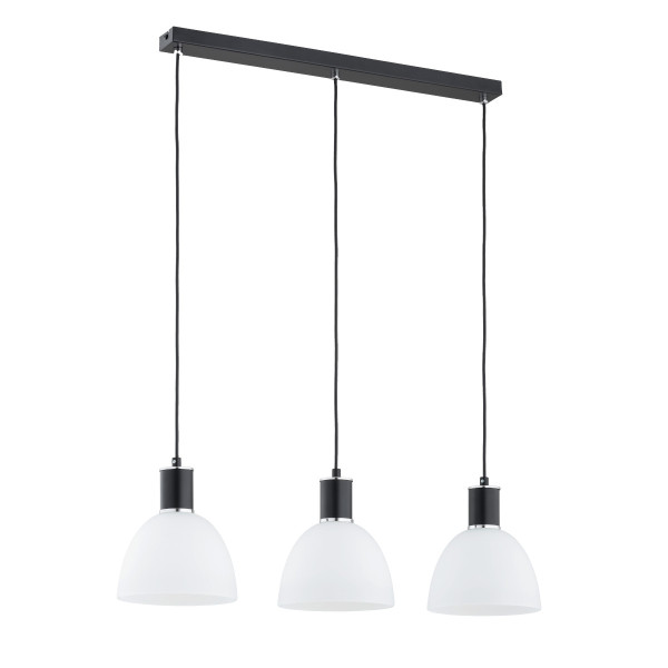 Lampa wisząca czarno-biała SANBRI 3xE27x15W wym: 90x75x14 cm Alfa 836883