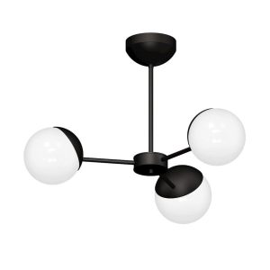 Lampa wisząca czarno-biała SFERA 3xE14x40W wym: 42x60x60 cm Milagro 856360 Lampa wisząca czarno-biała SFERA 3xE14x40W wym: 42x60x60 cm Milagro 856360