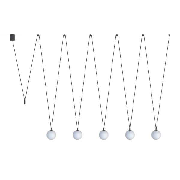 Lampa wisząca czarno-biała SLING 5xG9x12W Nowodvorski 858813
