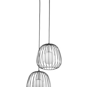 Lampa wisząca czarno-biała-srebrna BELL 2xG9x12W Sigma Lighting 837825 Lampa wisząca czarno-biała-srebrna BELL 2xG9x12W Sigma Lighting 837825