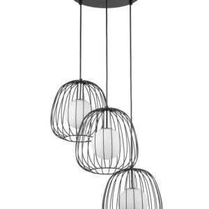 Lampa wisząca czarno-biała-srebrna BELL 3xG9x12W Sigma Lighting 838033 Lampa wisząca czarno-biała-srebrna BELL 3xG9x12W Sigma Lighting 838033