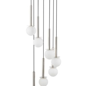 Lampa wisząca czarno-biała-srebrna DAISY 7xG9x12W Sigma Lighting 837838 Lampa wisząca czarno-biała-srebrna DAISY 7xG9x12W Sigma Lighting 837838