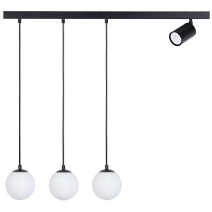 Lampa wisząca czarno-biała TAVIRA 4xG9x22W wym: 100x80x12 cm Sigma Lighting 835879