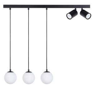 Lampa wisząca czarno-biała TAVIRA 5xG9x22W wym: 100x80x12 cm Sigma Lighting 836137