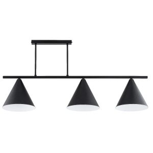 Lampa wisząca czarno-biała TORUS 3xE27x15W wym: 40x90x20,5 cm Alfa 836307