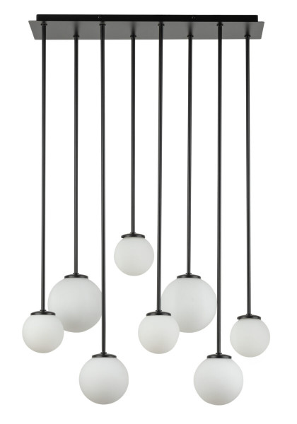 Lampa wisząca czarno-biała Tulia 8xG9x12W wym: 90x56x19 cm Sigma Lighting 836166