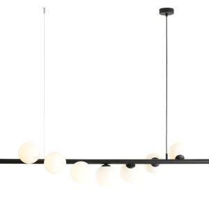 Lampa wisząca czarno-biała Wave 7xE14x10W wym: 166x168x32 cm Aldex 852593 Lampa wisząca czarno-biała Wave 7xE14x10W wym: 166x168x32 cm Aldex 852593