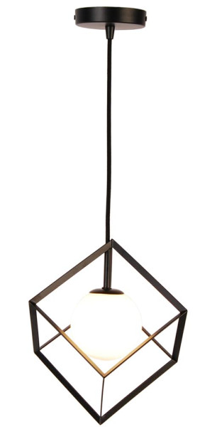 Lampa wisząca czarno-biała WEERT 1xG9x28W wym: 115x15x15 cm Candellux 924213