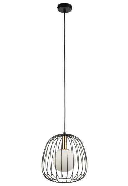 Lampa wisząca czarno-biała-złota BELL 1xG9x12W Sigma Lighting 838038