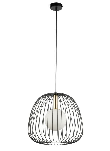 Lampa wisząca czarno-biała-złota BELL 1xG9x12W Sigma Lighting 837835