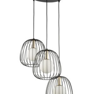 Lampa wisząca czarno-biała-złota BELL 3xG9x12W Sigma Lighting 837812 Lampa wisząca czarno-biała-złota BELL 3xG9x12W Sigma Lighting 837812