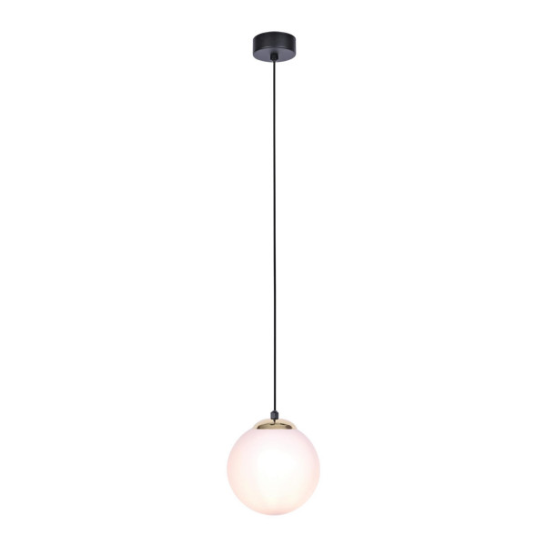 Lampa wisząca czarno-biała-złota ISLA 1xE27x40W wym: 90x16x16 cm Kaja 860970