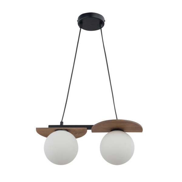 Lampa wisząca czarno-brązowa-biała Mirror 2xG9x12W Sigma Lighting 837862