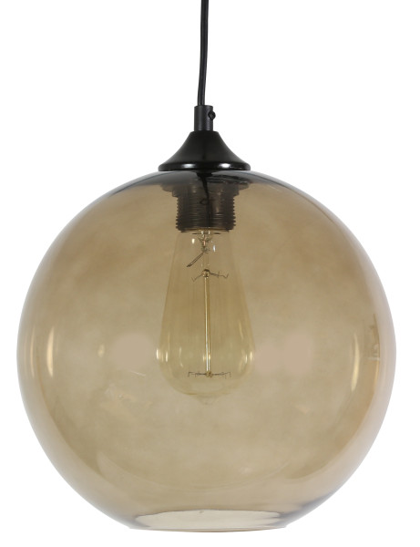 Lampa wisząca czarno-brązowa EDISON 1xE27x60W wym: 120x25x25 cm Candellux 923517
