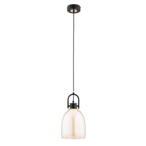Lampa wisząca czarno-bursztynowy-złota SODA 1xE27x15W wym: 95x18x18 cm Alfa 836322 Lampa wisząca czarno-bursztynowy-złota SODA 1xE27x15W wym: 95x18x18 cm Alfa 836322