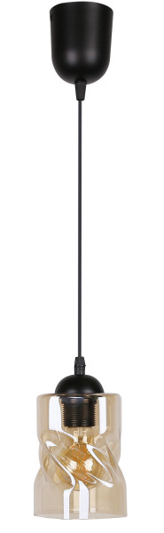 Lampa wisząca czarno-herbaciany FELIS 1xE27x60W wym: 100x10x10 cm Candellux 924248