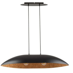 Lampa wisząca czarno-miedziana Gondola 2xE27x15W Sigma Lighting 837931 Lampa wisząca czarno-miedziana Gondola 2xE27x15W Sigma Lighting 837931